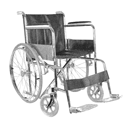 Carrozzina manuale ad autospinta con ruote posteriori